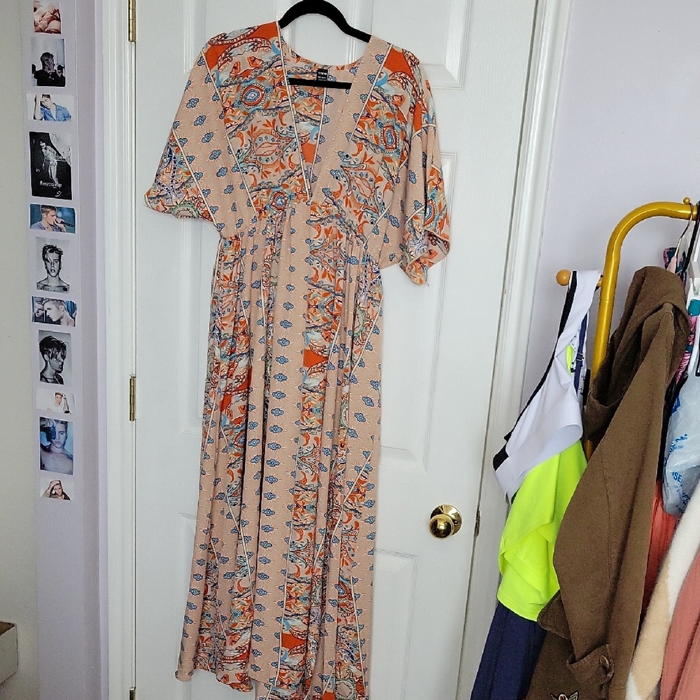 Bohemian Print Maxi Dress